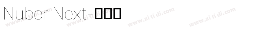Nuber Next字体转换